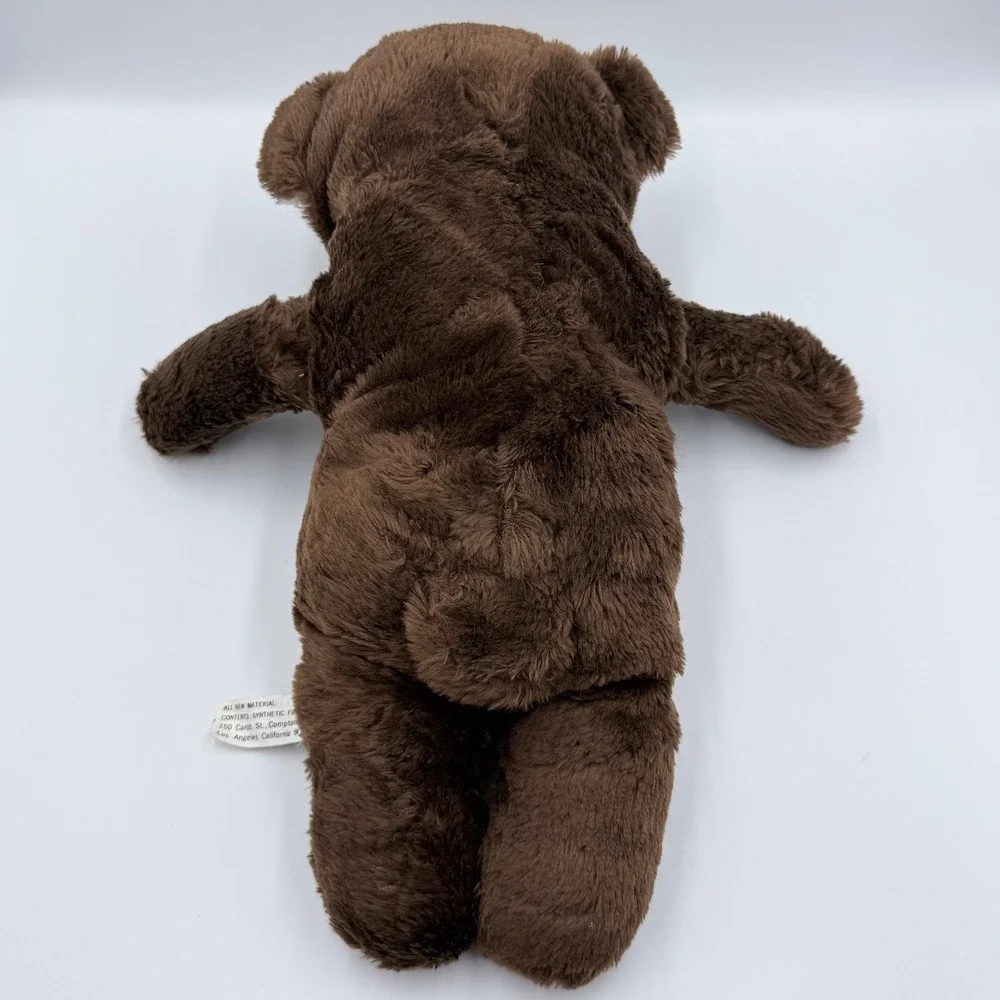 Vintage Dae Woo Los Angeles Brown Teddy Bear Plush 14